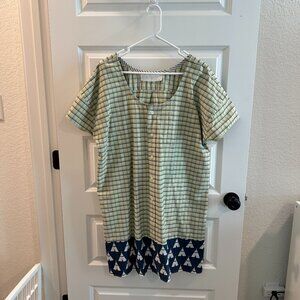 One-of-a-kind handmade dress made of vintage fabric size 1x/2x